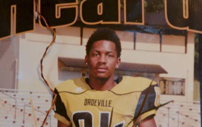 High school football player