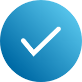 Blue checkmark icon