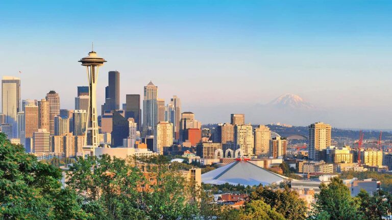 Seattle, Washington skyline with the space needle