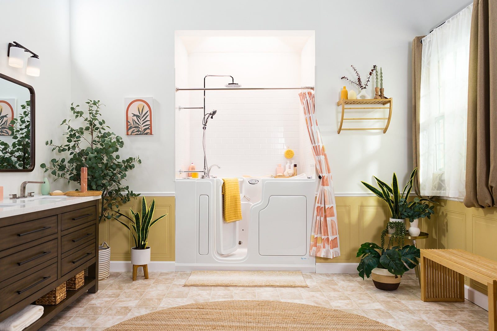 walk-in tub shower combo