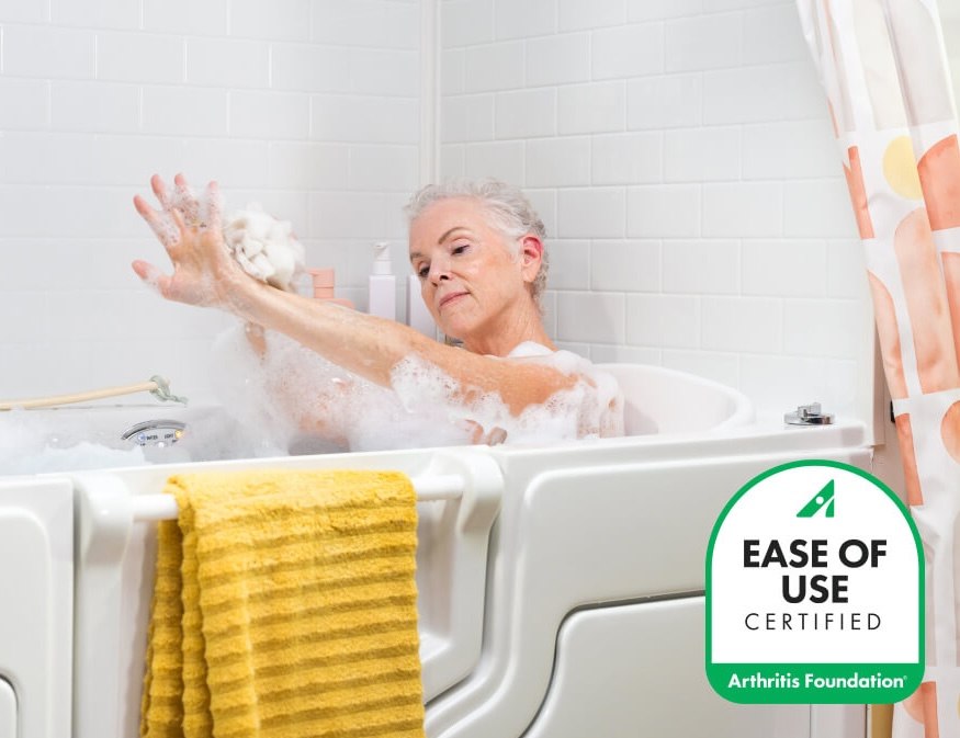 Arthritis-approved walk-in tub