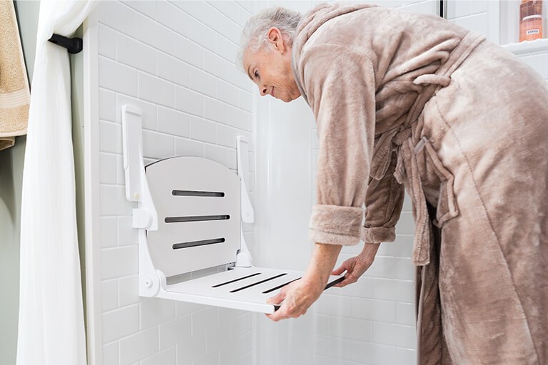 Safe Step walk-in shower optional seat