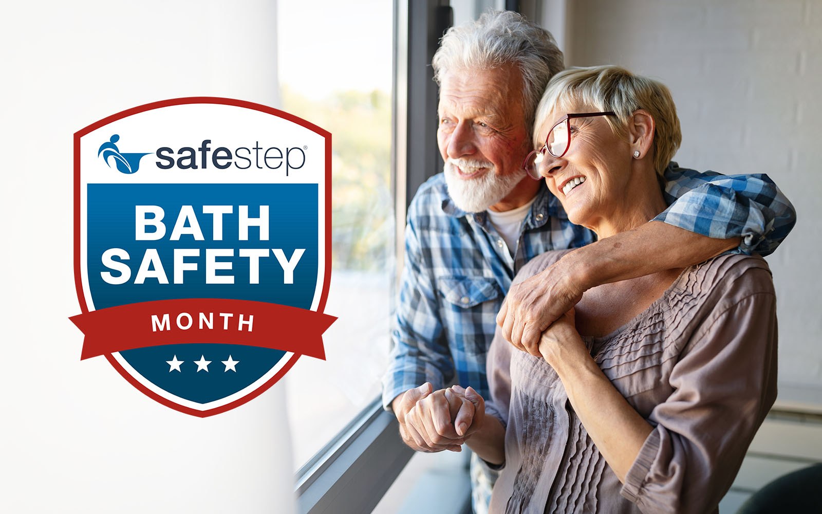 Smiling senior couple